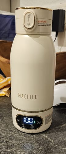 Customer photo review of Tragbarer Fläschchenwärmer + Milchpulverbox + Schnell-Ladegerät