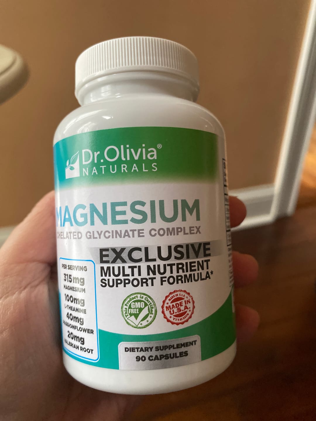 Customer photo review of Magnesium Glycinate - Chelated Complex
