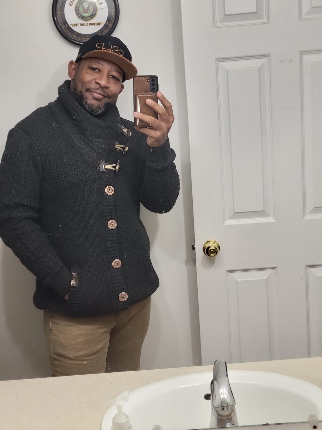 Customer photo review of WRSHP - Mocha Suede Snapback