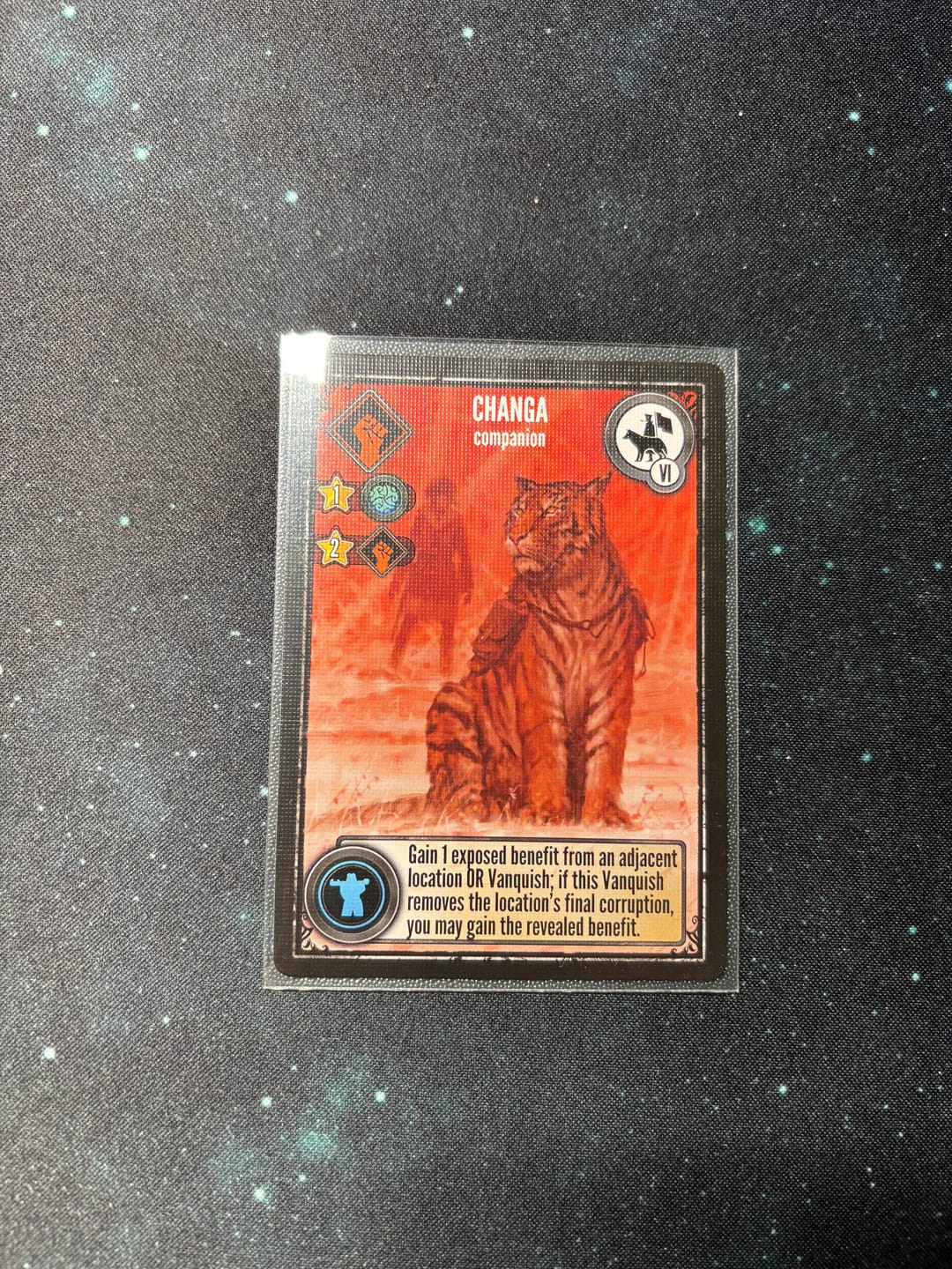 Customer photo review of Clear Matte Standard Size Card Sleeves