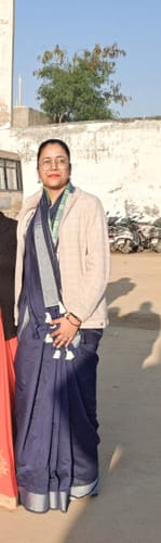 Customer photo review of Blue Solid Chanderi Saree With Tassels