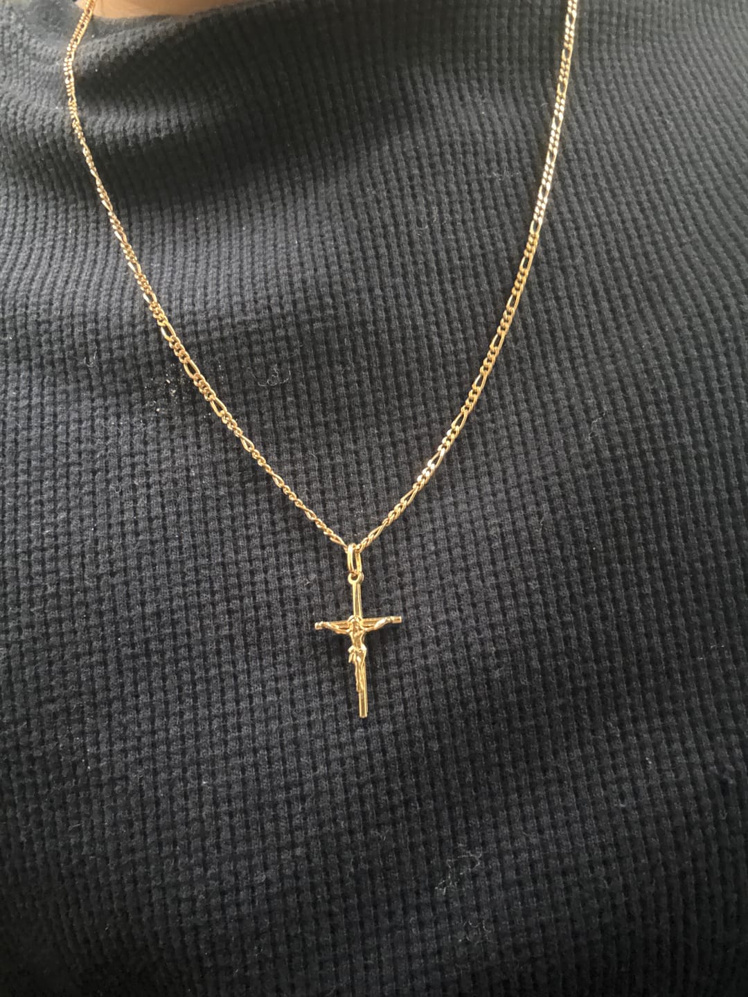 Customer photo review of Cadena Fígaro en Oro laminado 18k Para Caballero