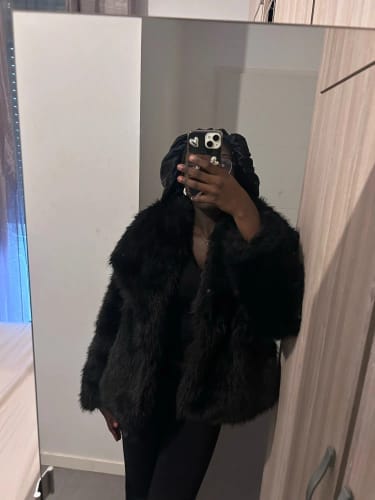 Customer photo review of Jenna Faux Fur Coat