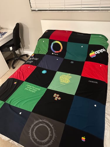 T-shirt quilt with technology, computers themes by Salvatore from FL