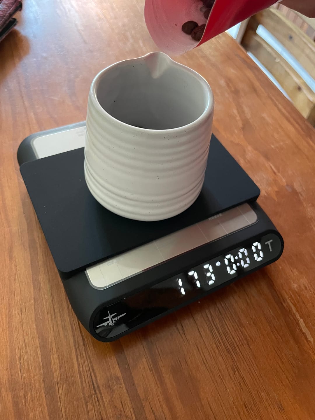 Customer photo review of MHW-3BOMBER Formula Smart Espresso Coffee Scale