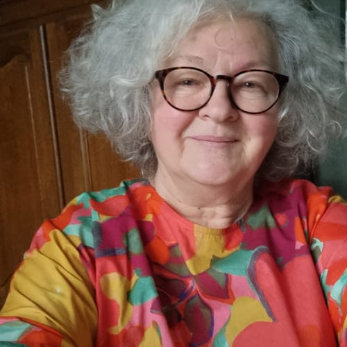 Customer photo review of Blouse Nao voile de coton fleuri vitaminé