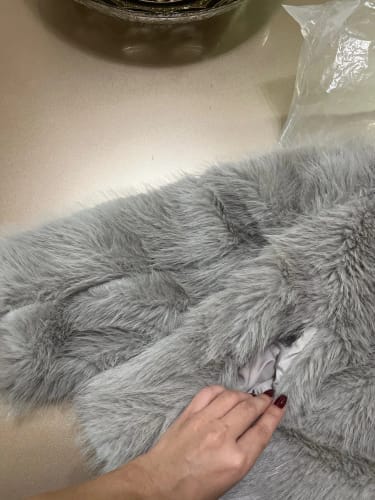 Customer photo review of Jenna Faux Fur Coat