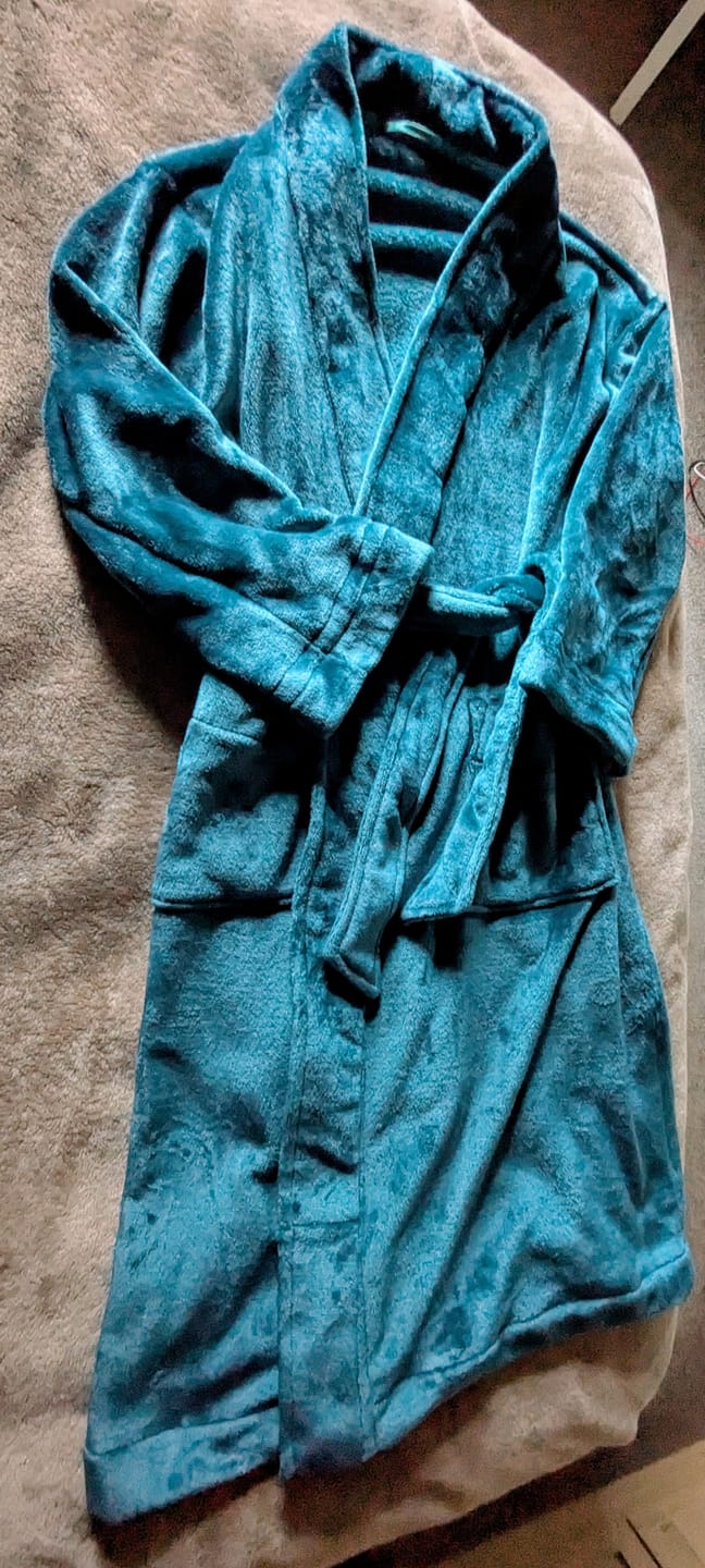 Customer photo review of Plain Cuddle Fleece Fabric