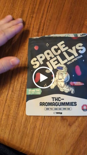 Customer video review of THC Spacejellies Vollspektrum | 100mg THC | 20 Stk.