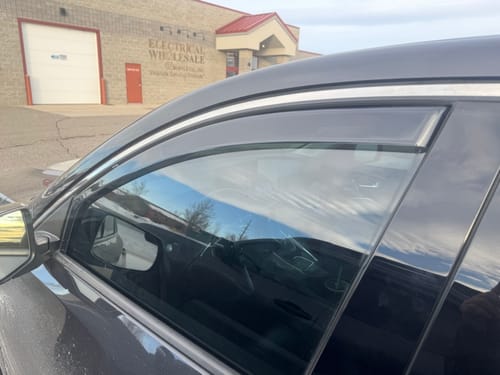 Customer photo review of Fit 2019-2022 Acura RDX In-Channel Vent Window Visors Rain Sun Wind Guards Shade Deflectors