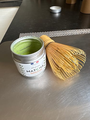 Customer photo review of KIT MATCHA : THÉ MATCHA CÉRÉMONIE BIO ET FOUET EN BAMBOU CHASEN