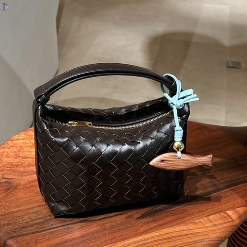 Customer photo review of Mica Mini Woven Bag