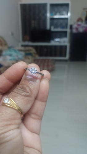 Customer photo review of Silver Snowfall Ring