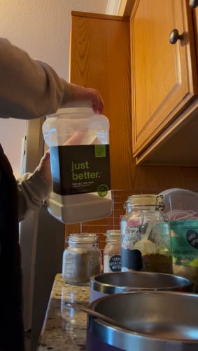 Customer photo review of just better.® prebiotic supplement 200 Serving Pouch (1200g)
