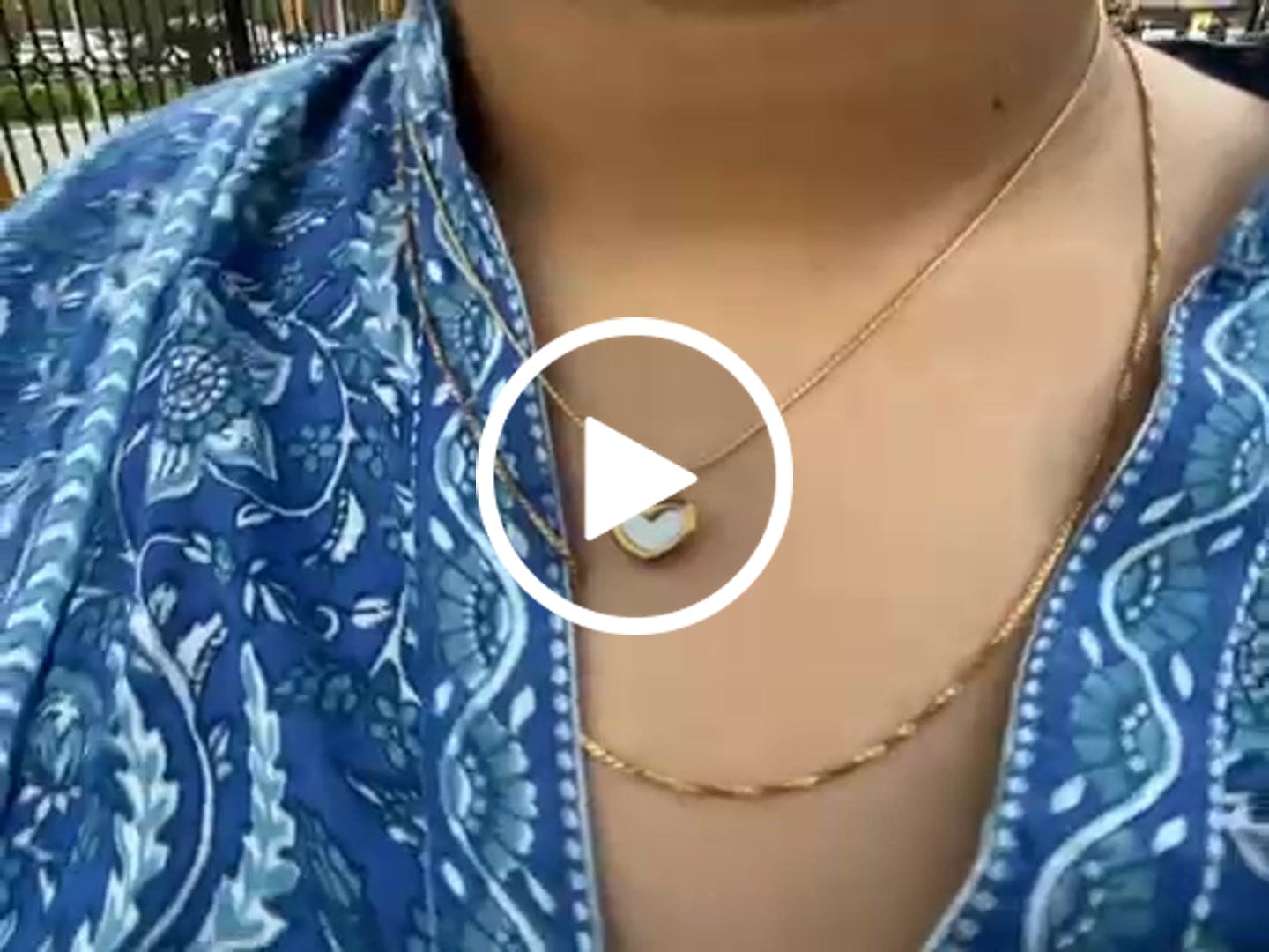 Customer video review of White Heart Necklace