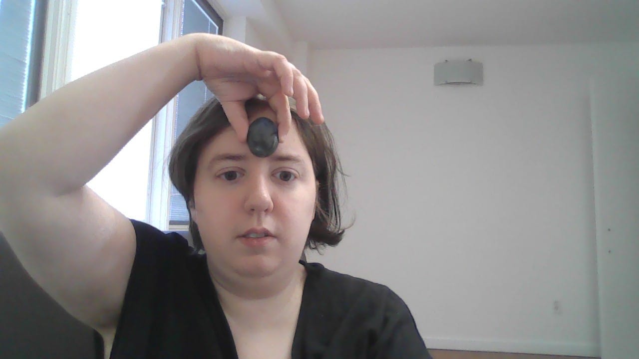 Customer photo review of Labradorite Pocket Stone