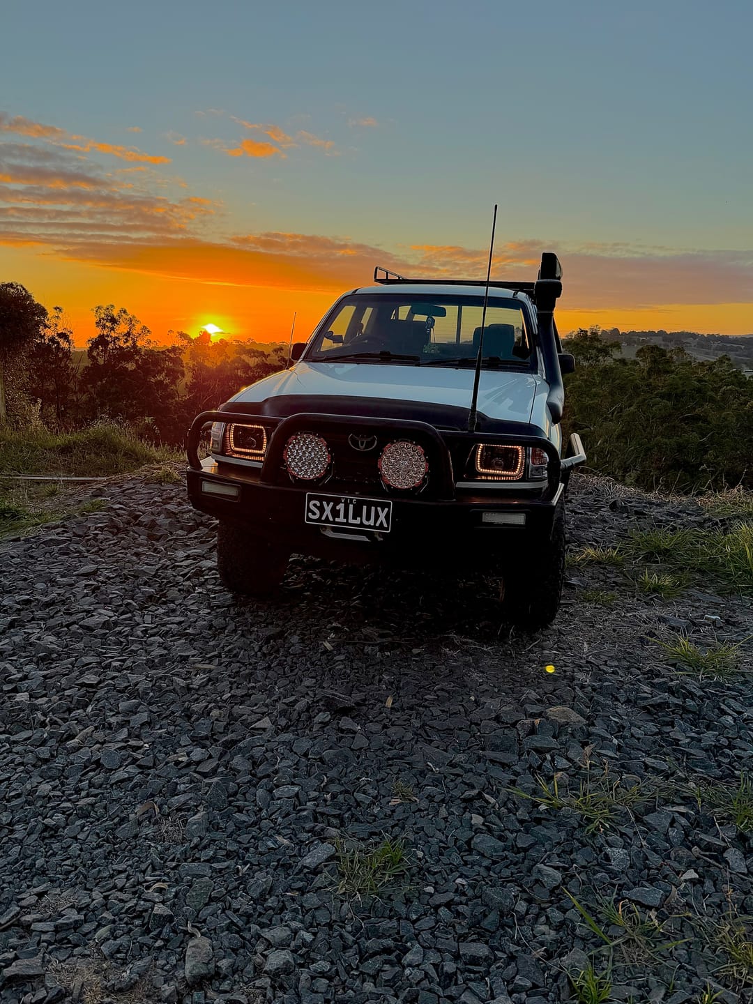 Customer photo review of 5X7" LED Colour Chasing Headlights