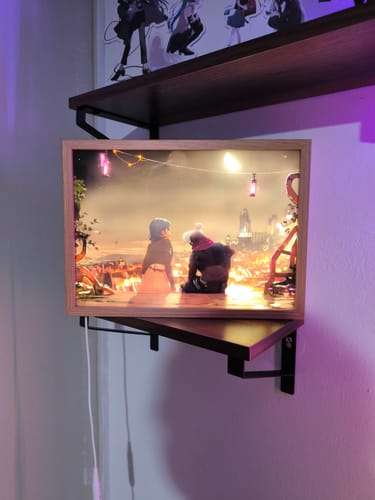 Customer photo review of Arcane: League of Legends Jinx & Ekko Parallel Timeline Anime LED Light Box Photo Frame