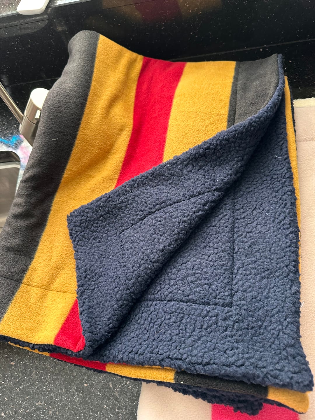 Customer photo review of Sherpa Faux Fur Fabric