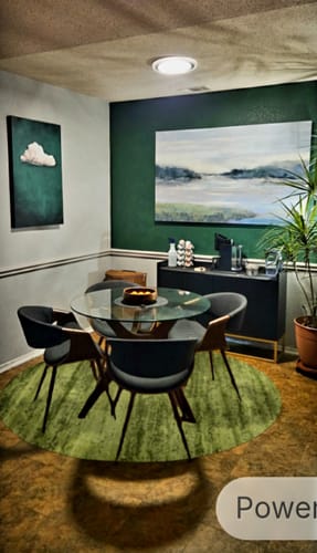 Customer photo review of Emerald Cloud Print