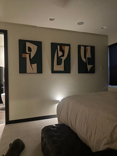 Customer review photo for Abstract Painting Set of 3 #SP149