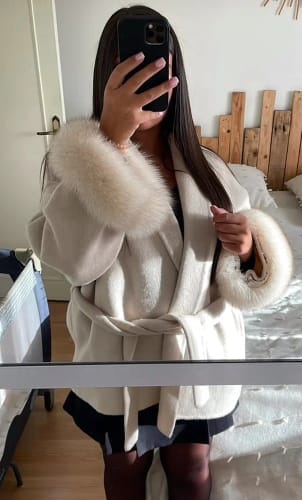 Customer photo review of Grace Faux Fur Coat