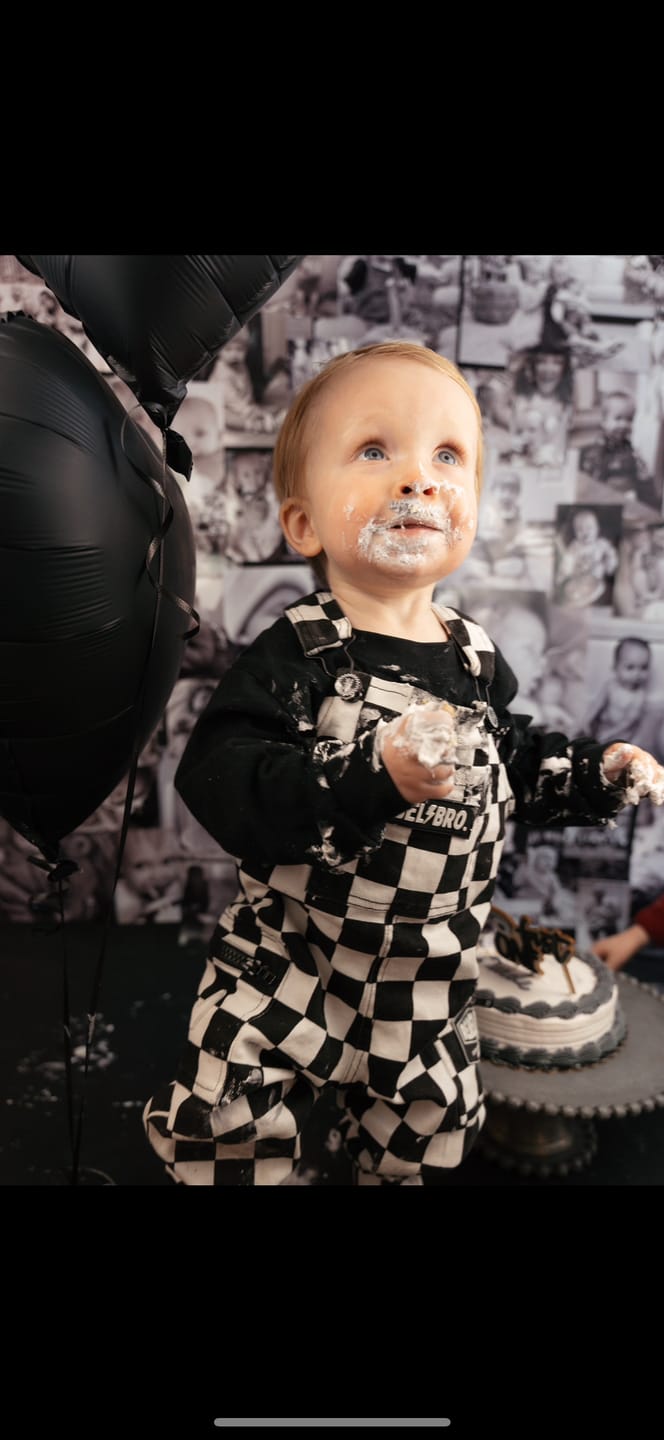 Customer photo review of The Live Fast Checkered Overall in Venice