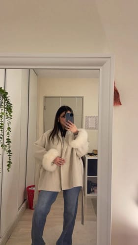 Customer photo review of Grace Faux Fur Coat