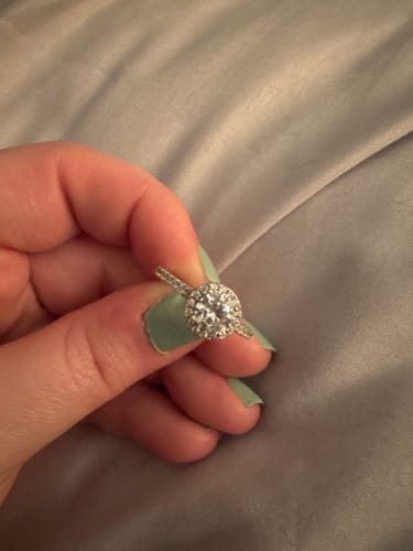 Customer photo review of The Eleanor - Wedding Ring Set