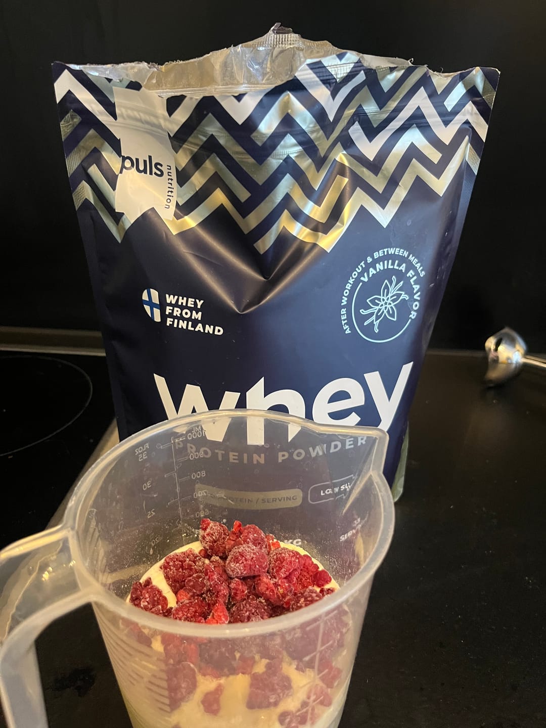 Customer photo review of WHEY PROTEIN Vanilla 1kg LACTOSE FREE