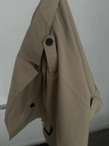 Customer photo review of Blair Cropped Trenchcoat