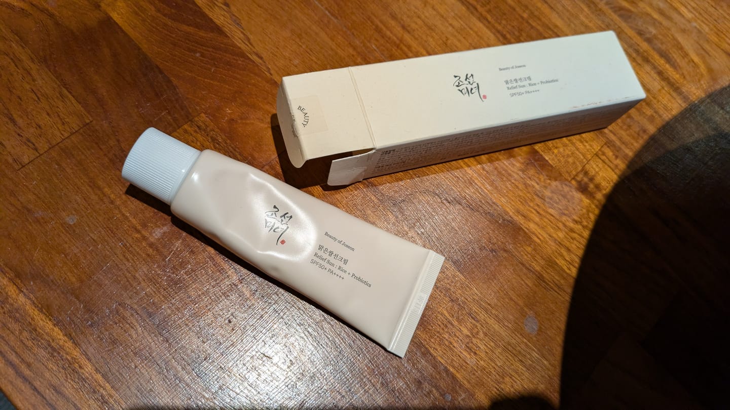 Customer photo review of Beauty of Joseon - Protection solaire - Relief Sun Rice & Probiotics