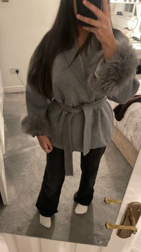 Customer photo review of Grace Faux Fur Coat