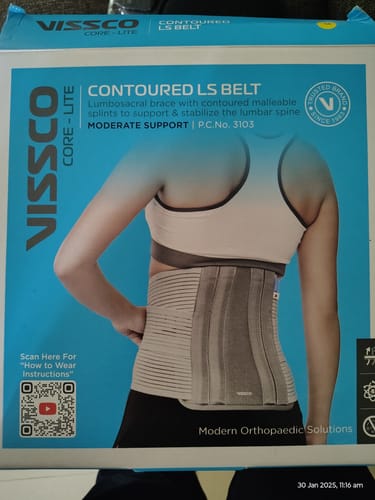 Customer photo review of Lumbo Sacral Belt | Supports the Lumbar Spine | Corrects Posture & Relieves Back Pain (Grey)