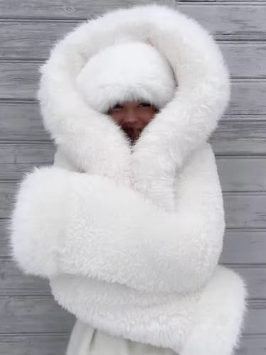 Customer photo review of Henna Faux Fur Jacket