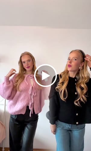 Customer video review of Oversized Cardigan Short "CozyGlam"