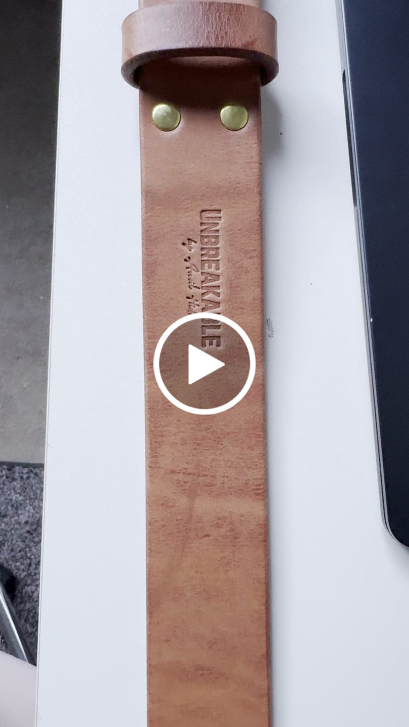 Customer video review of The Unbreakable Belt - The Original - Old World Tan (Hermann Oak tannery)