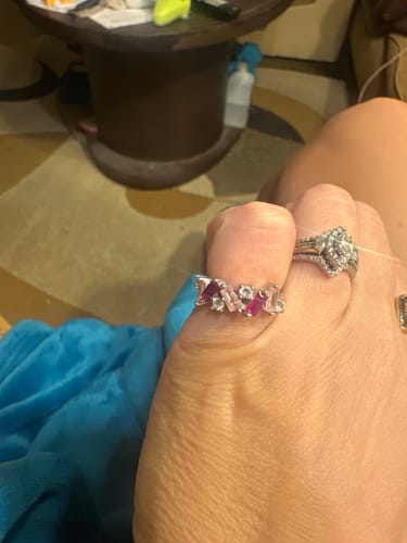 Customer photo review of Nobody Has It All Together Pink Band Ring