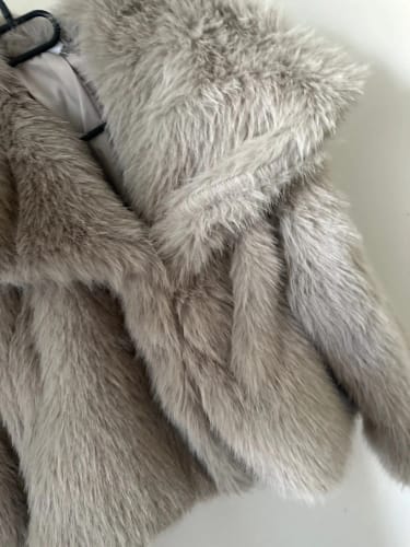Customer photo review of Jenna Faux Fur Coat