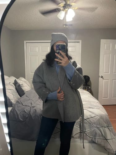 Customer photo review of Grace Faux Fur Coat