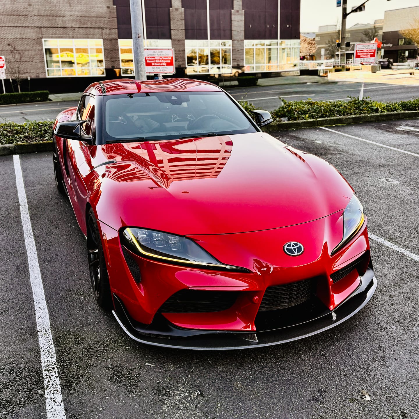 Customer photo review of 2020-Up Toyota Supra A90 Artisan Spirit Front Splitter Lip