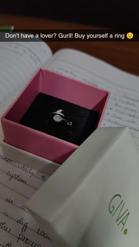 Customer photo review of Silver Moonstone Visionary Ring