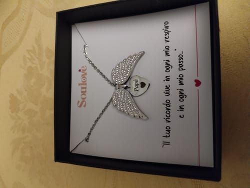 Customer photo review of Collana Angelo mio l'originale ✦ Incidi il nome del tuo Angelo