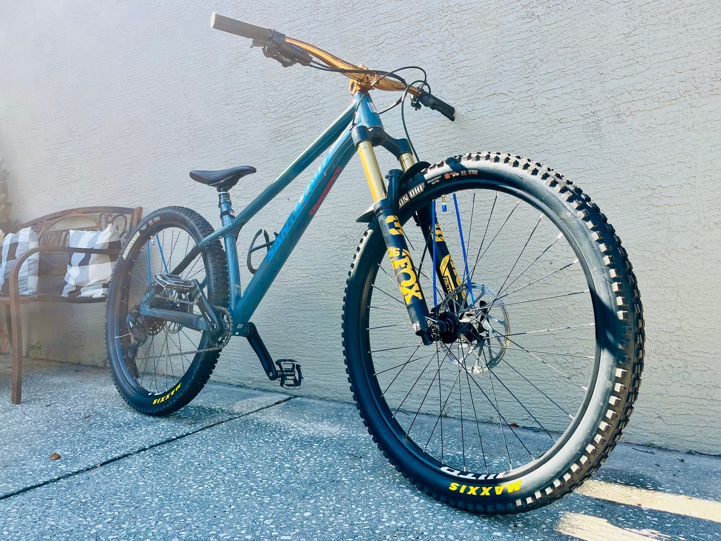Customer photo review of Metallic Fox 36 Factory Fork Decal