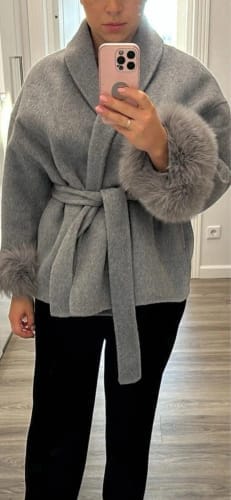 Customer photo review of Grace Faux Fur Coat