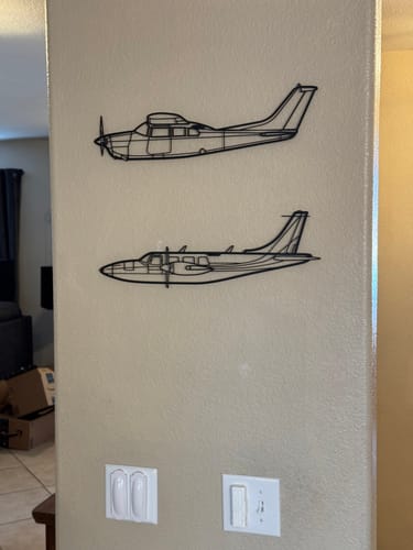 Customer photo review of 210 Centurion Metal Aircraft Wall Art - NCP0156