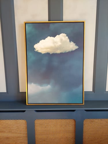 Customer photo review of Blue Cloud No1 Print