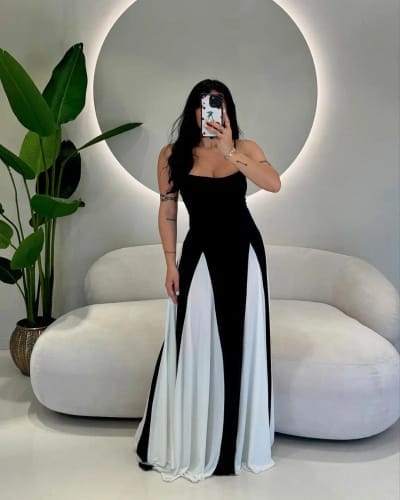 Customer photo review of Paloma maxi dress