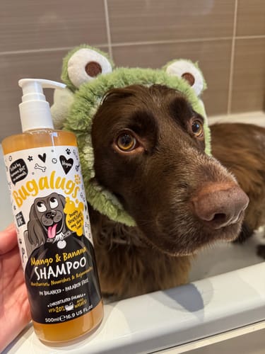 Customer photo review of Mango & Banana Dog Grooming Bundle
