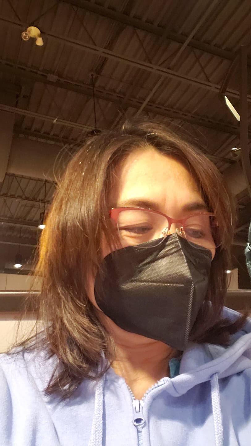 Customer photo review of KN95 Respirator Face Mask Individually Sealed (Cone Shape)